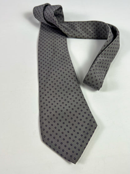 Cravatta vintage Yves Saint Lauren microfantasia pois