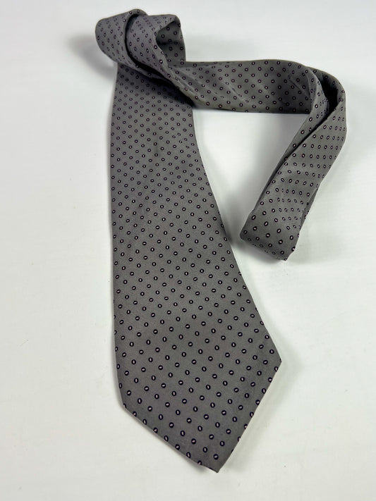 Cravatta vintage Yves Saint Lauren microfantasia pois