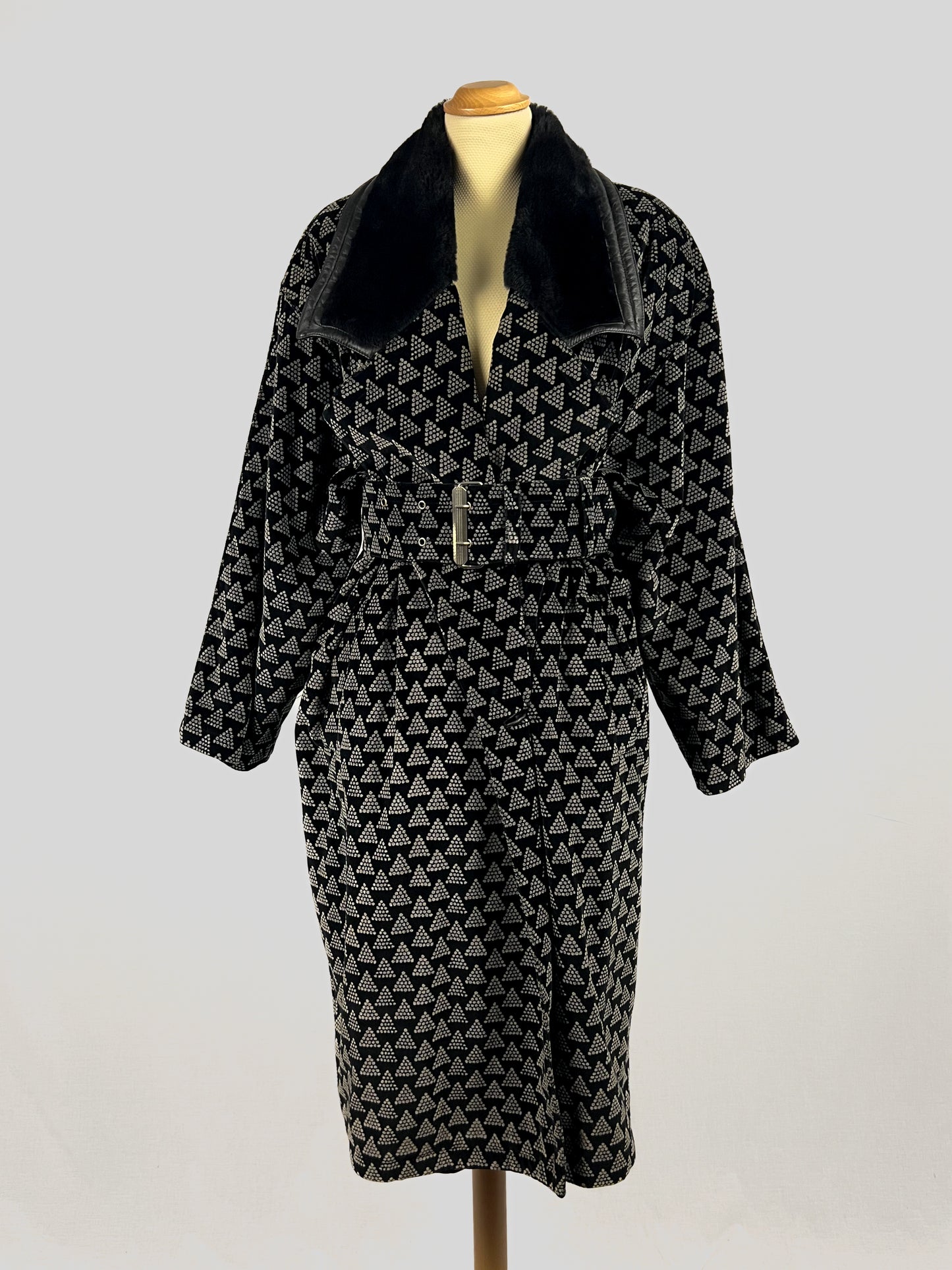 Ensemble mouton et jupe Gianni Versace 1985