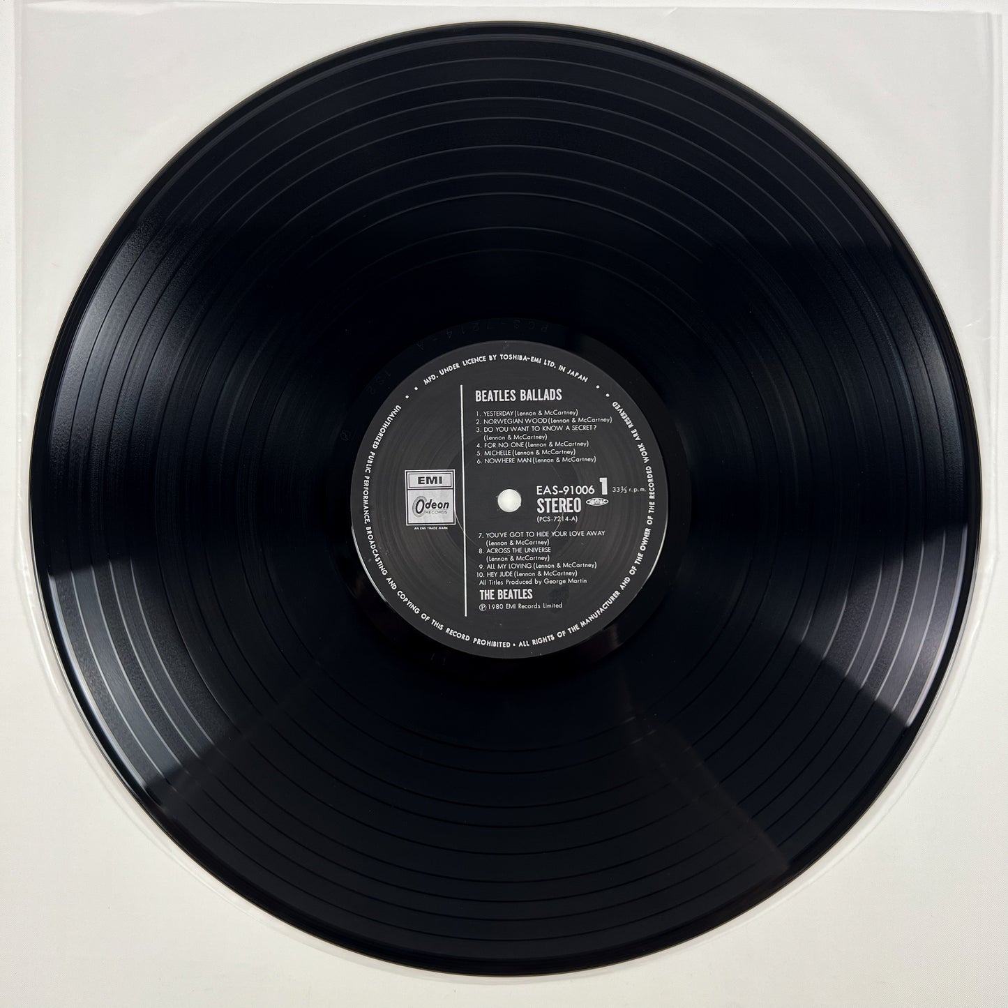 THE BEATLES – The Beatles Ballads Prima Stampa Giapponese EAS-91006 1980 OBI