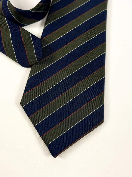 Cravatta Atkinsons Irish Poplin Regimental Made in UK