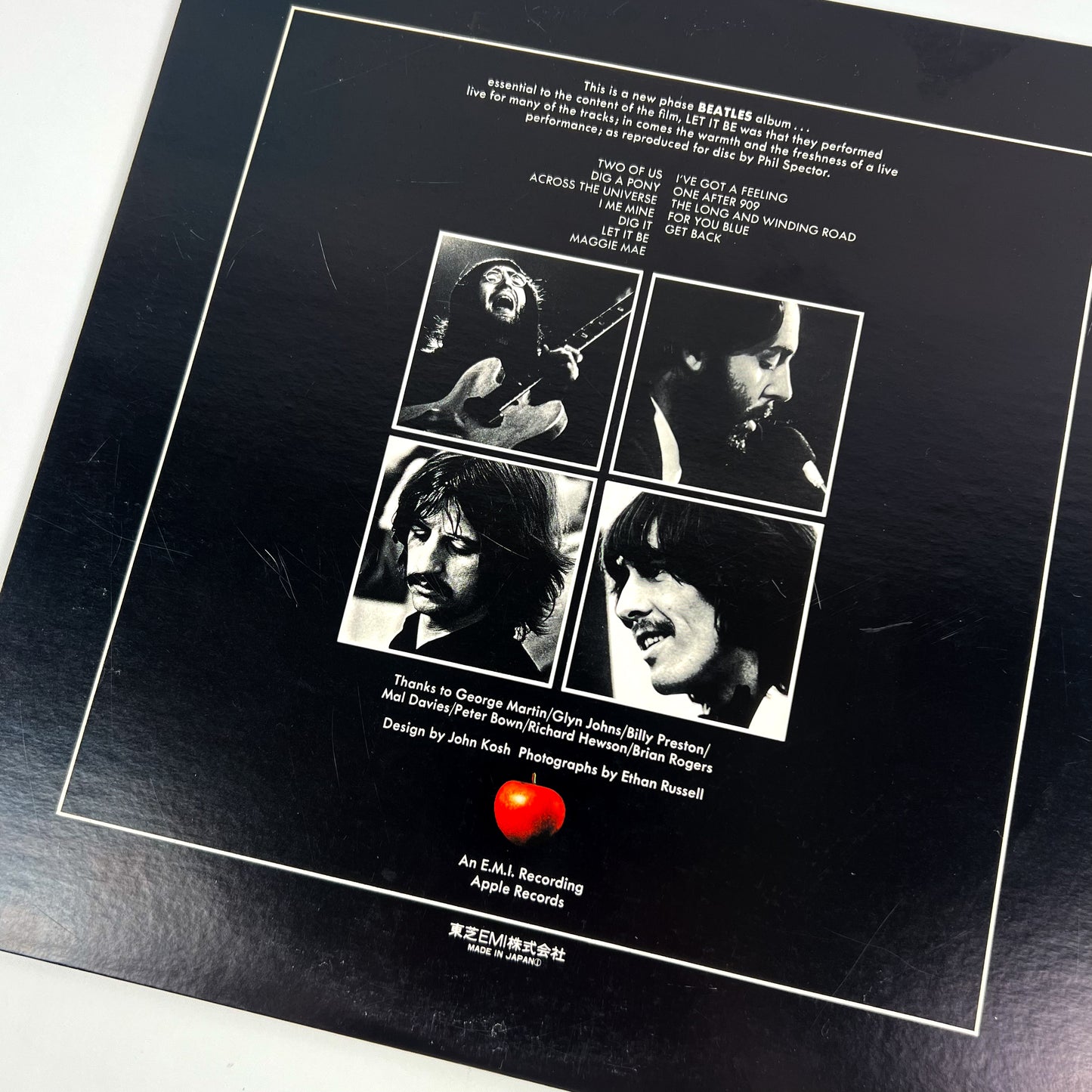 THE BEATLES – Let It Be Stampa Giapponese EAS-80561 1976 OBI GATEFOLD