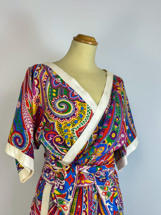 Kimono Armonia Anni '70 in Seta