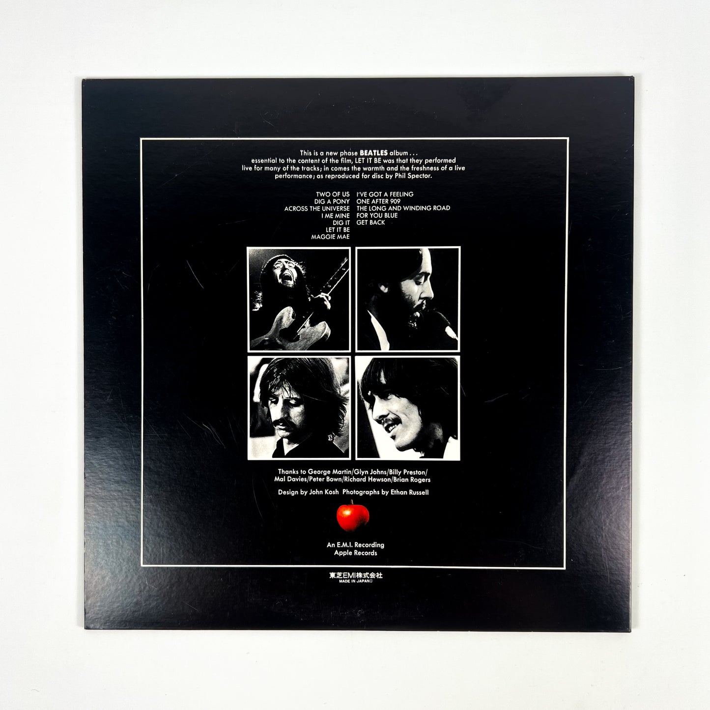 THE BEATLES – Let It Be Stampa Giapponese EAS-80561 1976 OBI GATEFOLD