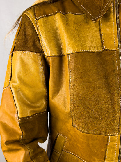Giacca Bruno Magli in Pelle Patchwork