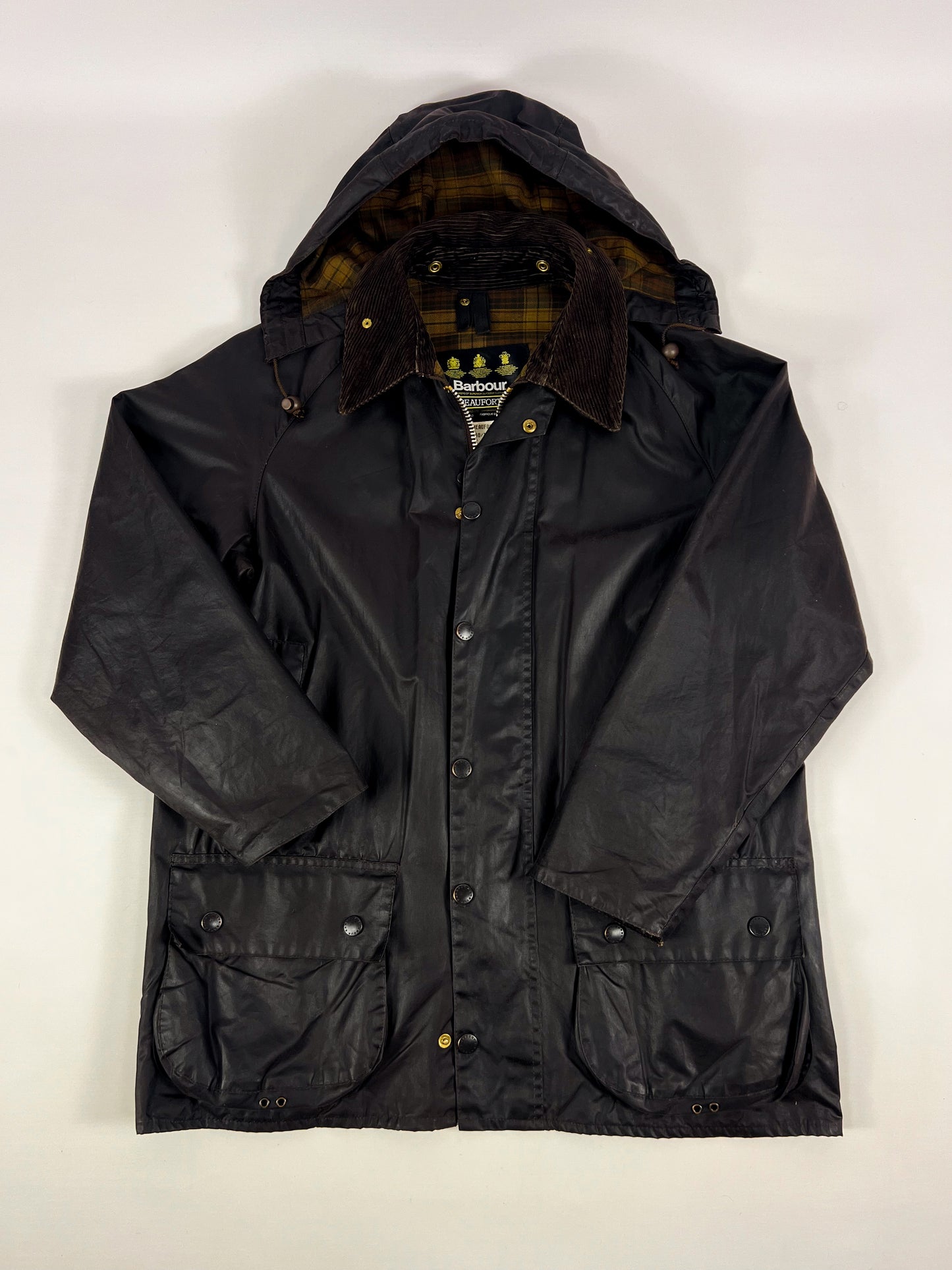 Barbour Beaufort Vintage Marrone anni '90 C40