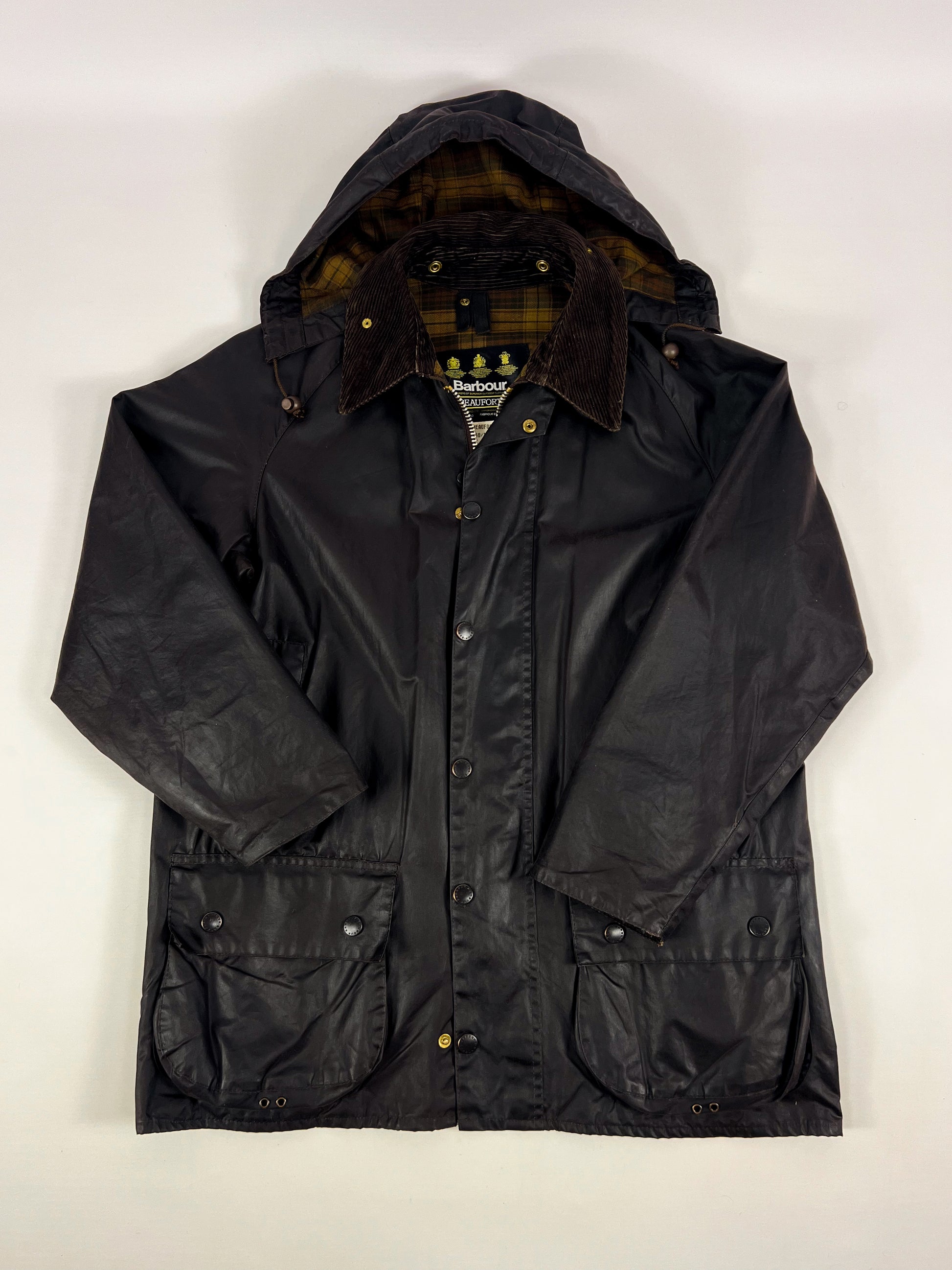 Barbour Beaufort Vintage Marrone anni '90 C40