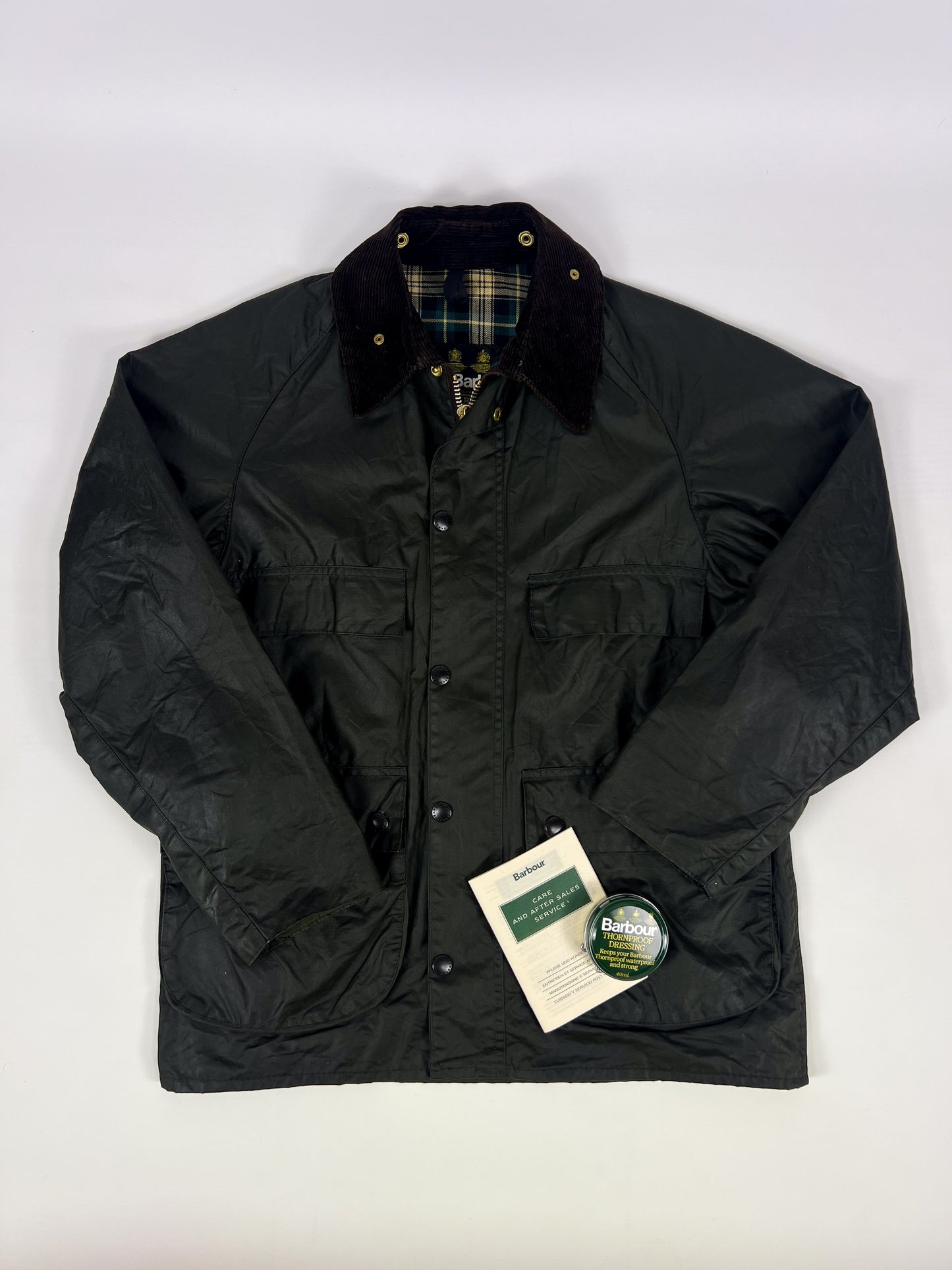 Barbour Bedale 4 Tasche C38 Vintage anni ’80 S/M