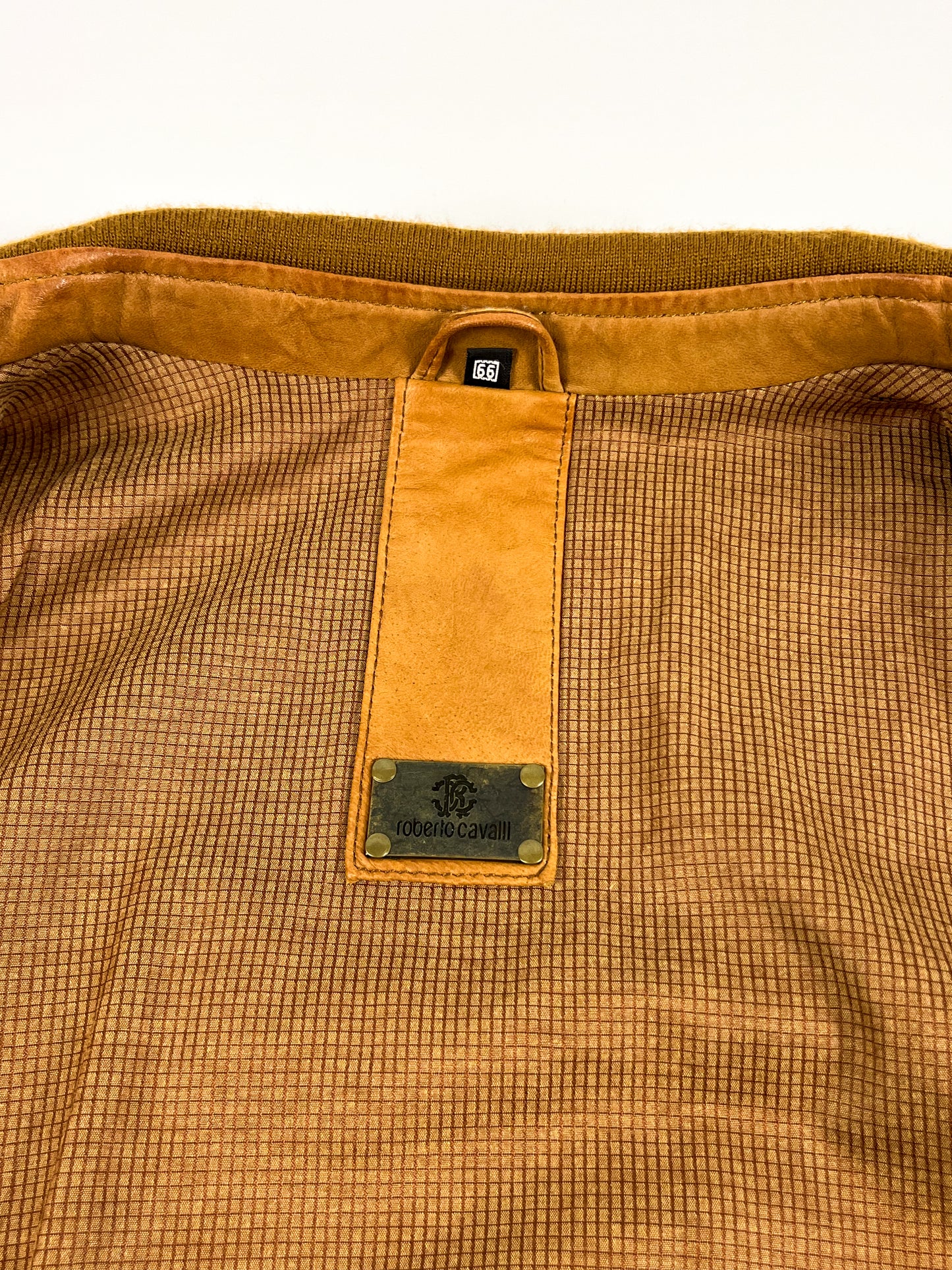 Giacca in Pelle Roberto Cavalli Y2K