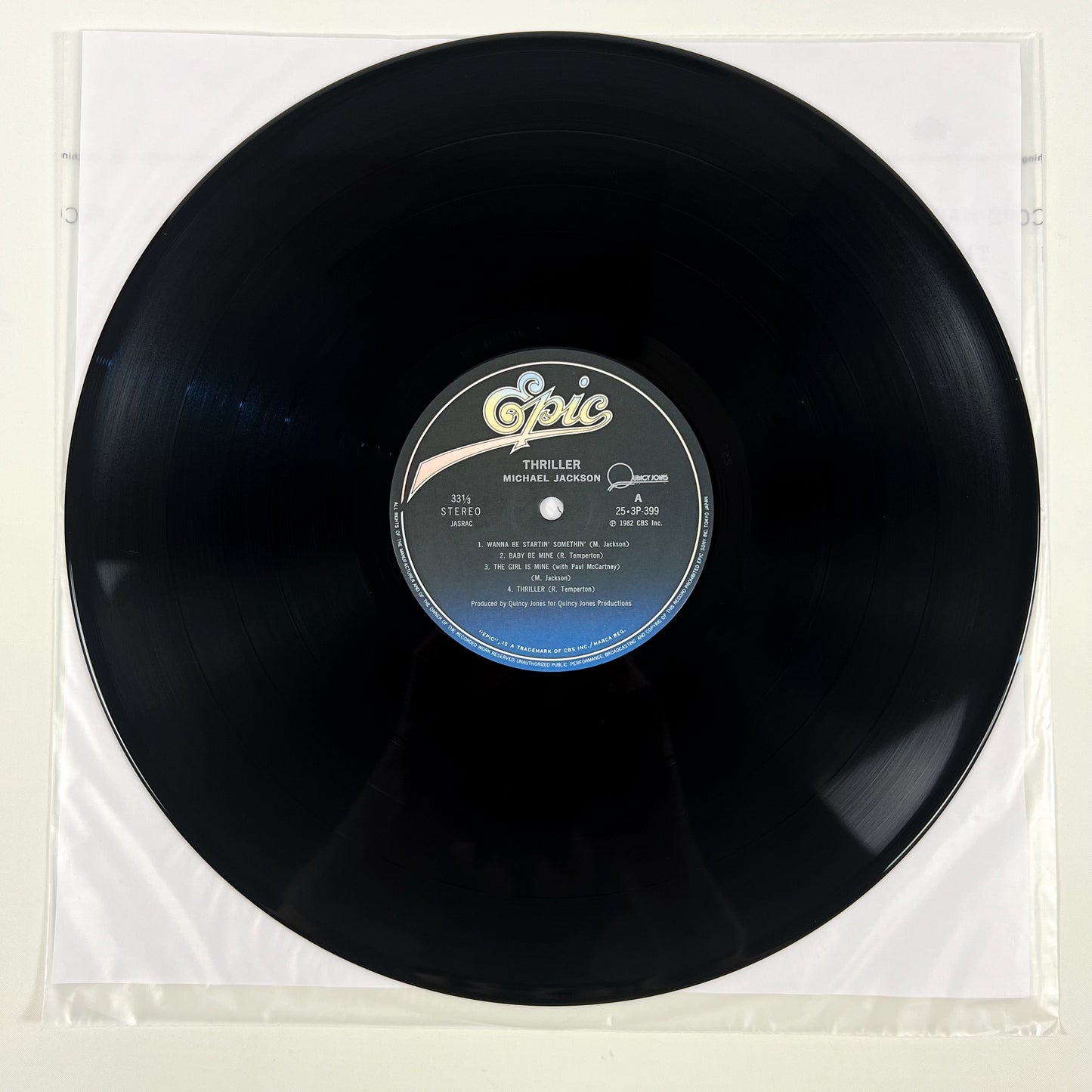 MICHAEL JACKSON – Thriller Prima Stampa Giapponese 25 3P-399 1982 OBI POSTER