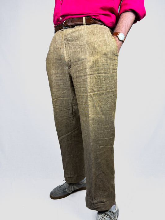 Pantaloni in Puro Lino Massimo Sartoria