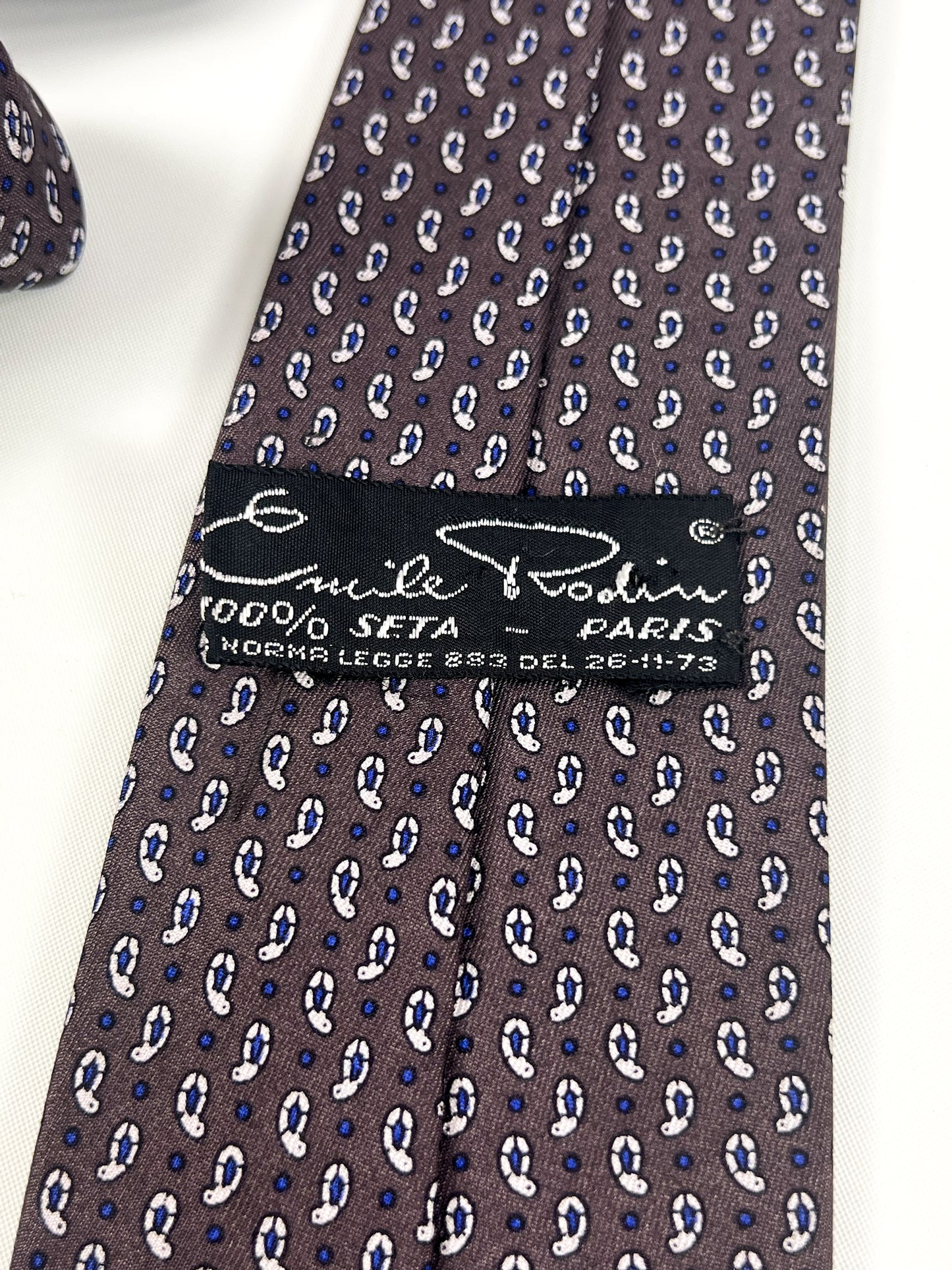 Cravatta Emile Rodin Paisley anni ‘70