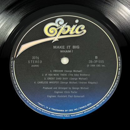 WHAM! – Make It Big – 1ª Edizione Giapponese – Epic/Sony 28·3P-555 1984