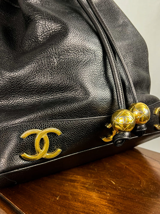 CHANEL 1992 Triple CC bucket bag