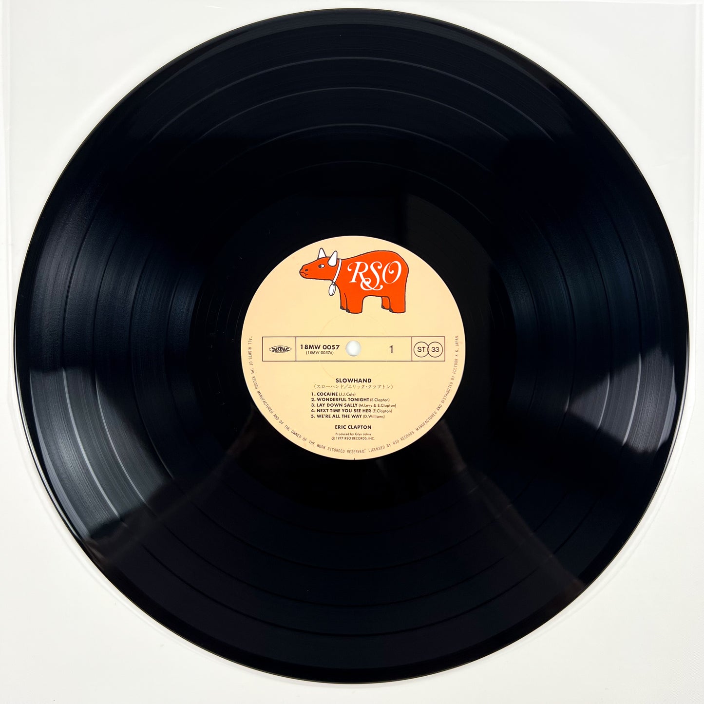 ERIC CLAPTON – Slowhand Stampa Giapponese 18MW 0057 1987 OBI GATEFOLD