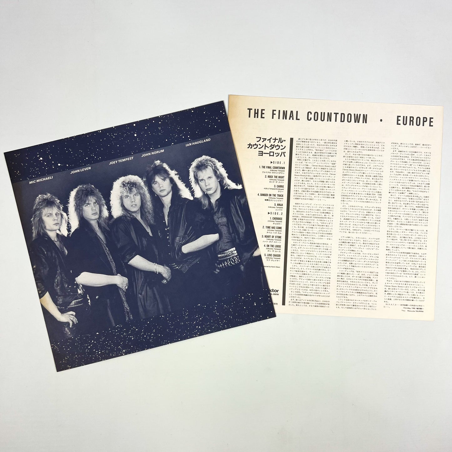 EUROPE – The Final Countdown Prima Stampa Giapponese VIL-28019 1986 OBI