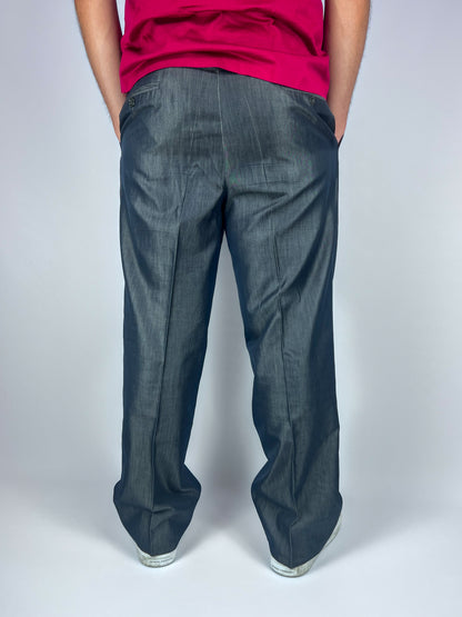 Pantaloni Barbuto in Misto Seta anni '80