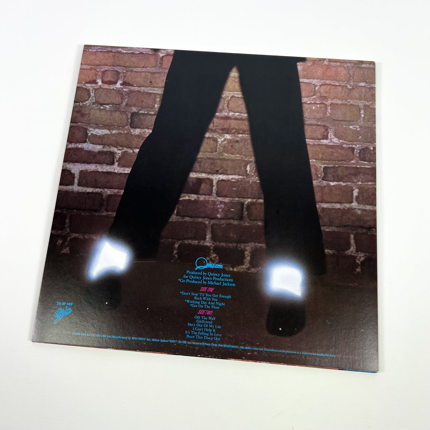 MICHAEL JACKSON – Off the Wall 1ª Edizione Giapponese– Epic/Sony 25·3P-149 1979