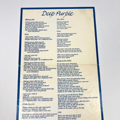 DEEP PURPLE – Machine Head 1ª Edizione Giapponese – Warner Bros. P-10130W 1972