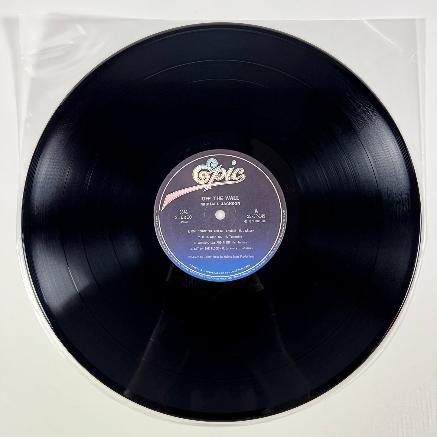 MICHAEL JACKSON – Off the Wall, 1re édition japonaise – Epic/Sony 25·3P-149, 1979