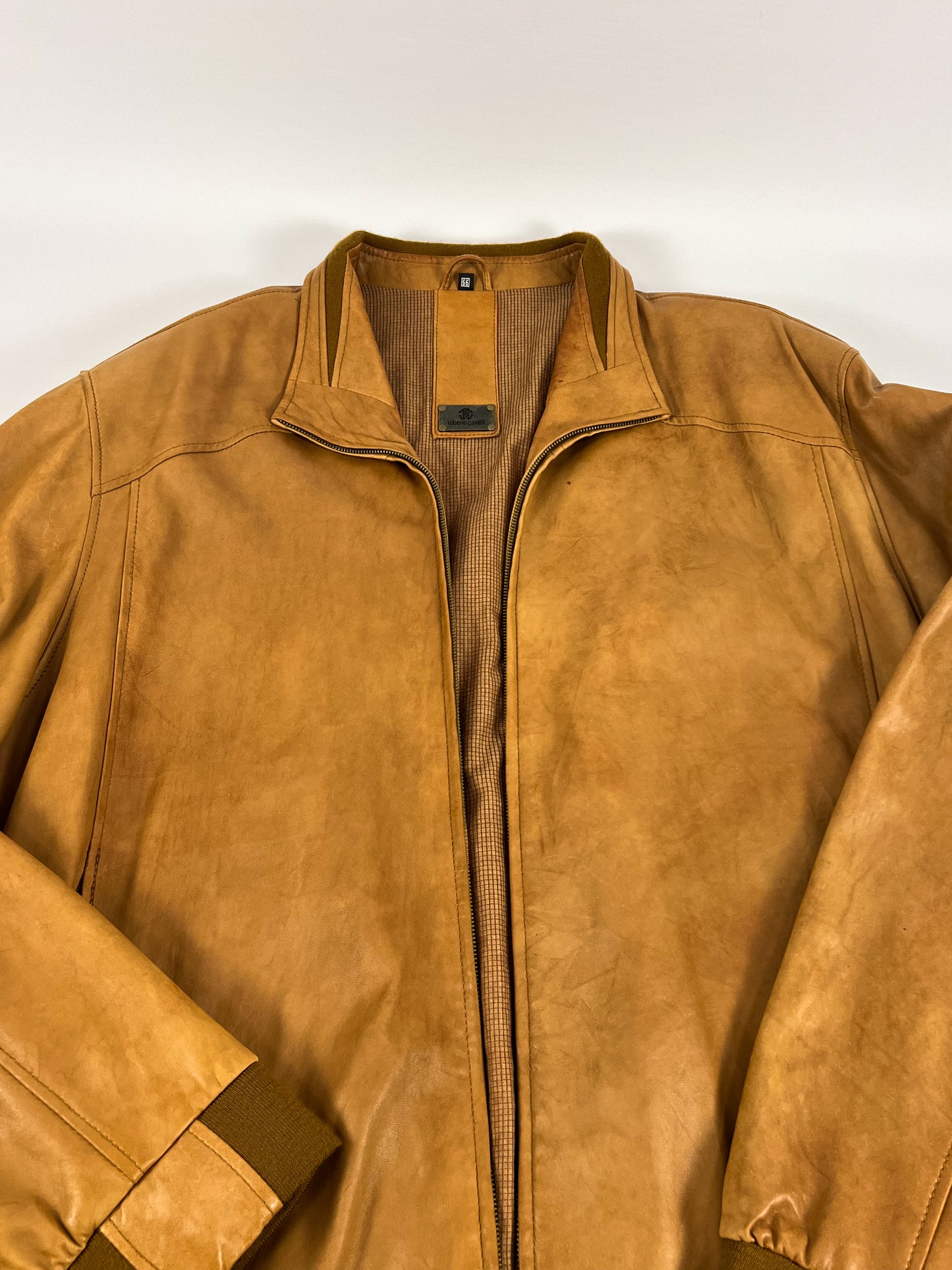 Giacca in Pelle Roberto Cavalli Y2K