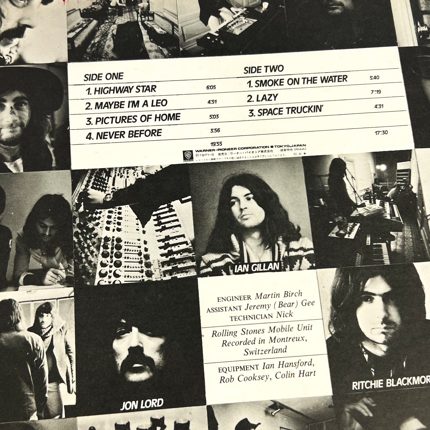 DEEP PURPLE – Machine Head 1ª Edizione Giapponese – Warner Bros. P-10130W 1972