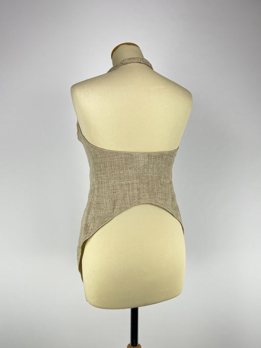 Gilet lungo La Perla in Puro Lino