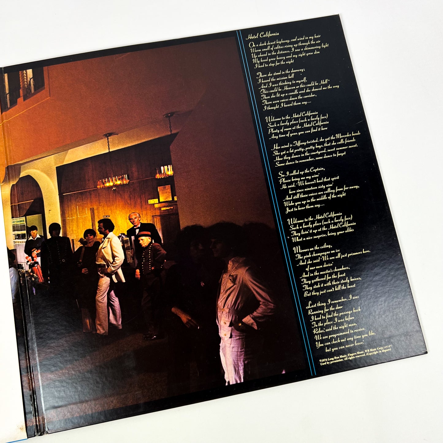 EAGLES - Hotel California Prima Stampa Giapponese P-10221Y 1976 OBI GATEFOLD