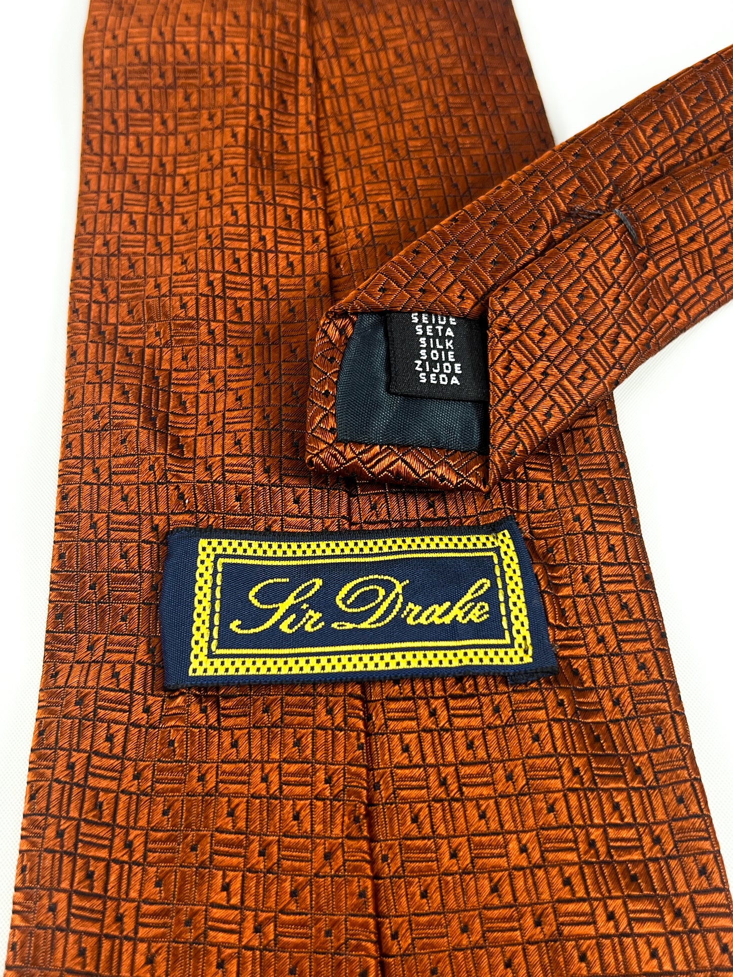 Cravatta Sir Drake Geometrica