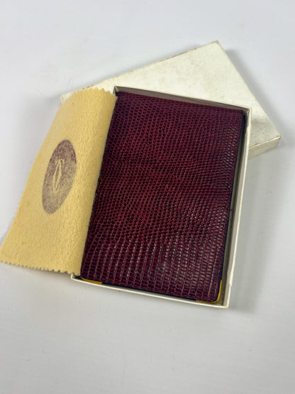 Vintage Cartier Lizard Checkbook Holder