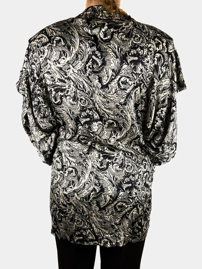 Blusa con Sciarpa Genny by Gianni Versace in Pura Seta