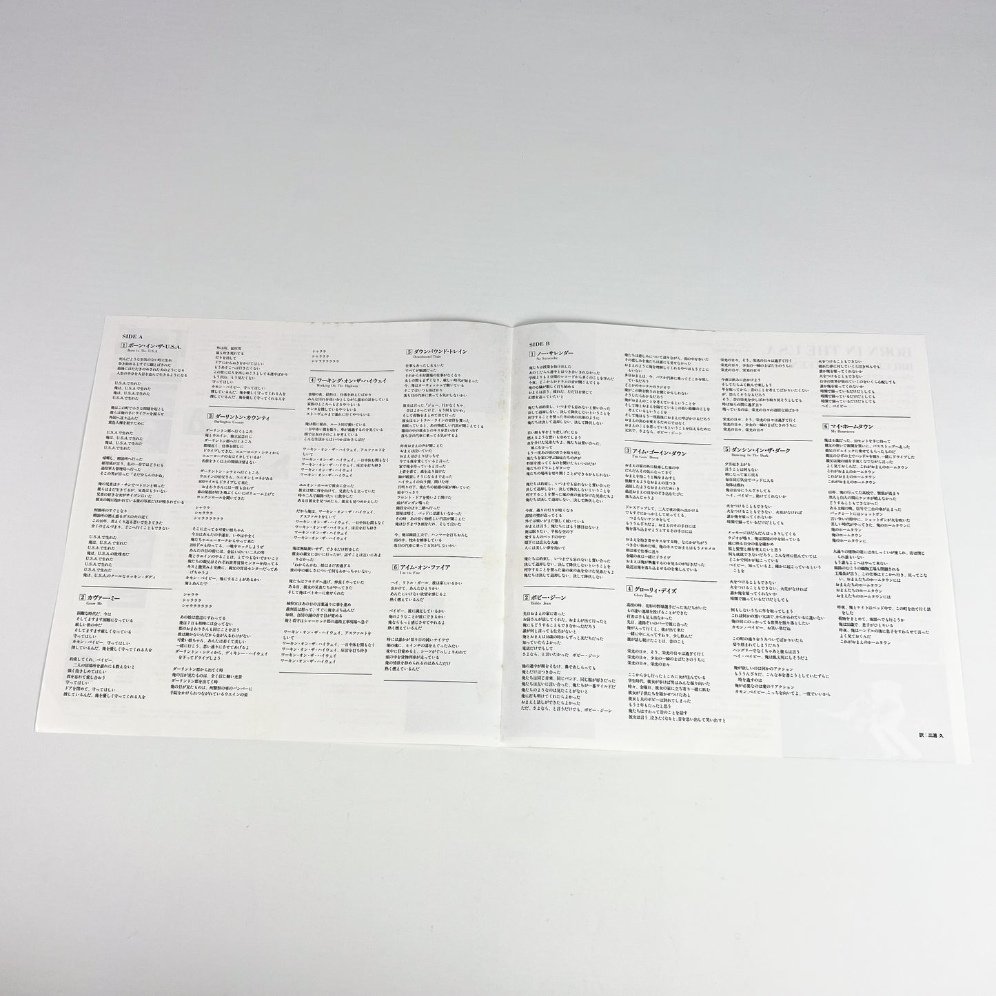 BRUCE SPRINGSTEEN – Born In The U.S.A. 1ª Edizione Giapponese – CBS/Sony 28AP 2850 1984 SHRINK