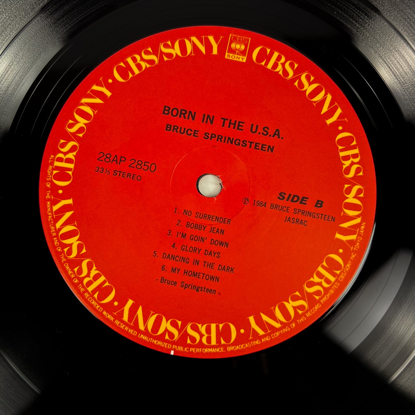 BRUCE SPRINGSTEEN – Born In The U.S.A. 1ª Edizione Giapponese – CBS/Sony 28AP 2850 1984 SHRINK