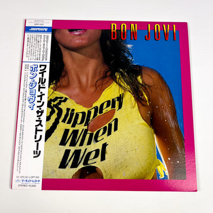 BON JOVI – Slippery When Wet 1st Japanese Edition – Mercury 28PP-1025 – 1986 (White OBI)