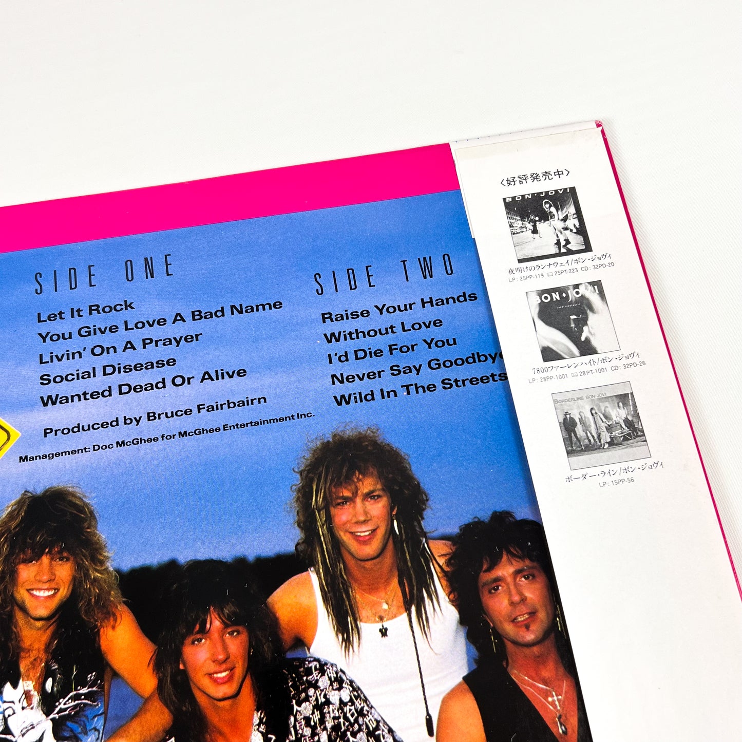 BON JOVI – Slippery When Wet 1st Japanese Edition – Mercury 28PP-1025 – 1986 (White OBI)