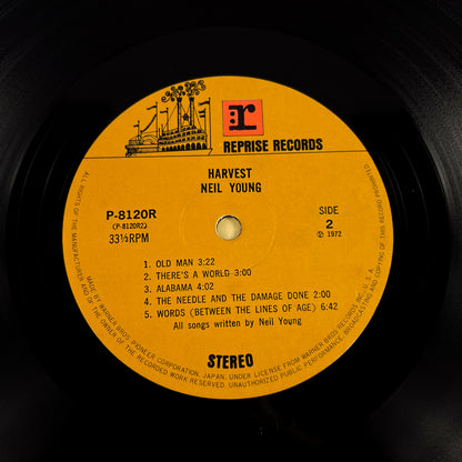 NEIL YOUNG – Harvest – 1ª Edizione Giapponese – Warner/Pioneer P-8120R (OBI ¥2.000)