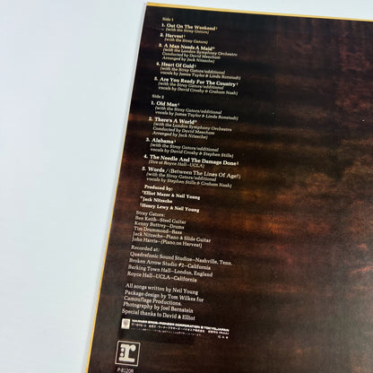 NEIL YOUNG – Harvest – 1ª Edizione Giapponese – Warner/Pioneer P-8120R (OBI ¥2.000)