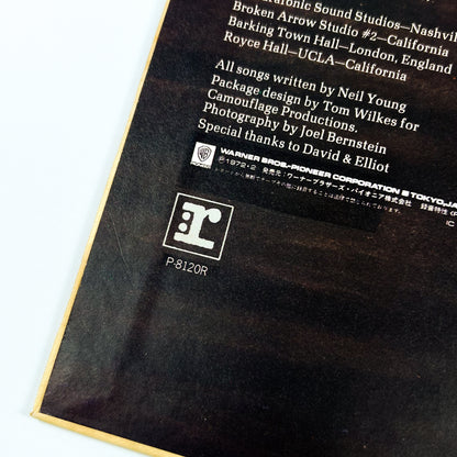 NEIL YOUNG – Harvest – 1ª Edizione Giapponese – Warner/Pioneer P-8120R (OBI ¥2.000)