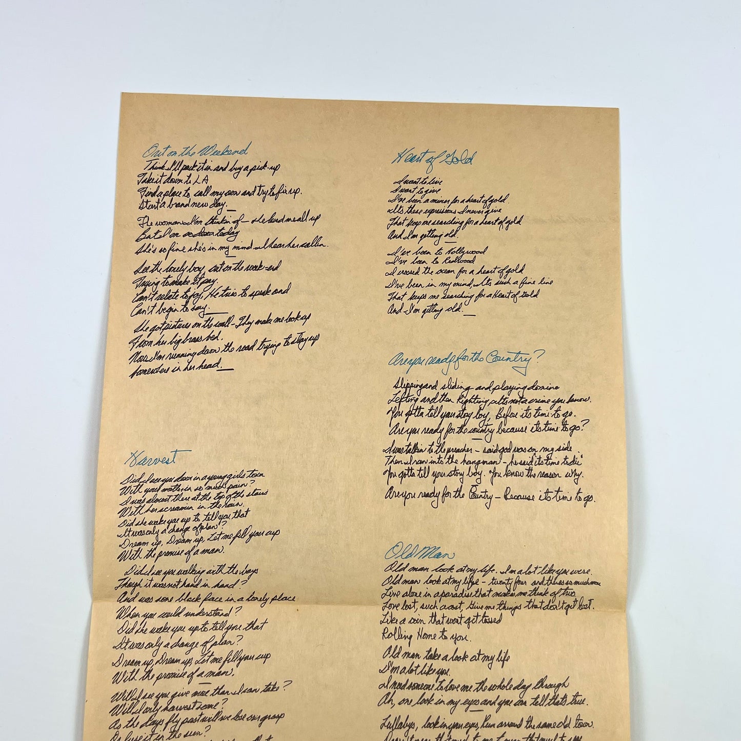 NEIL YOUNG – Harvest – 1ª Edizione Giapponese – Warner/Pioneer P-8120R (OBI ¥2.000)