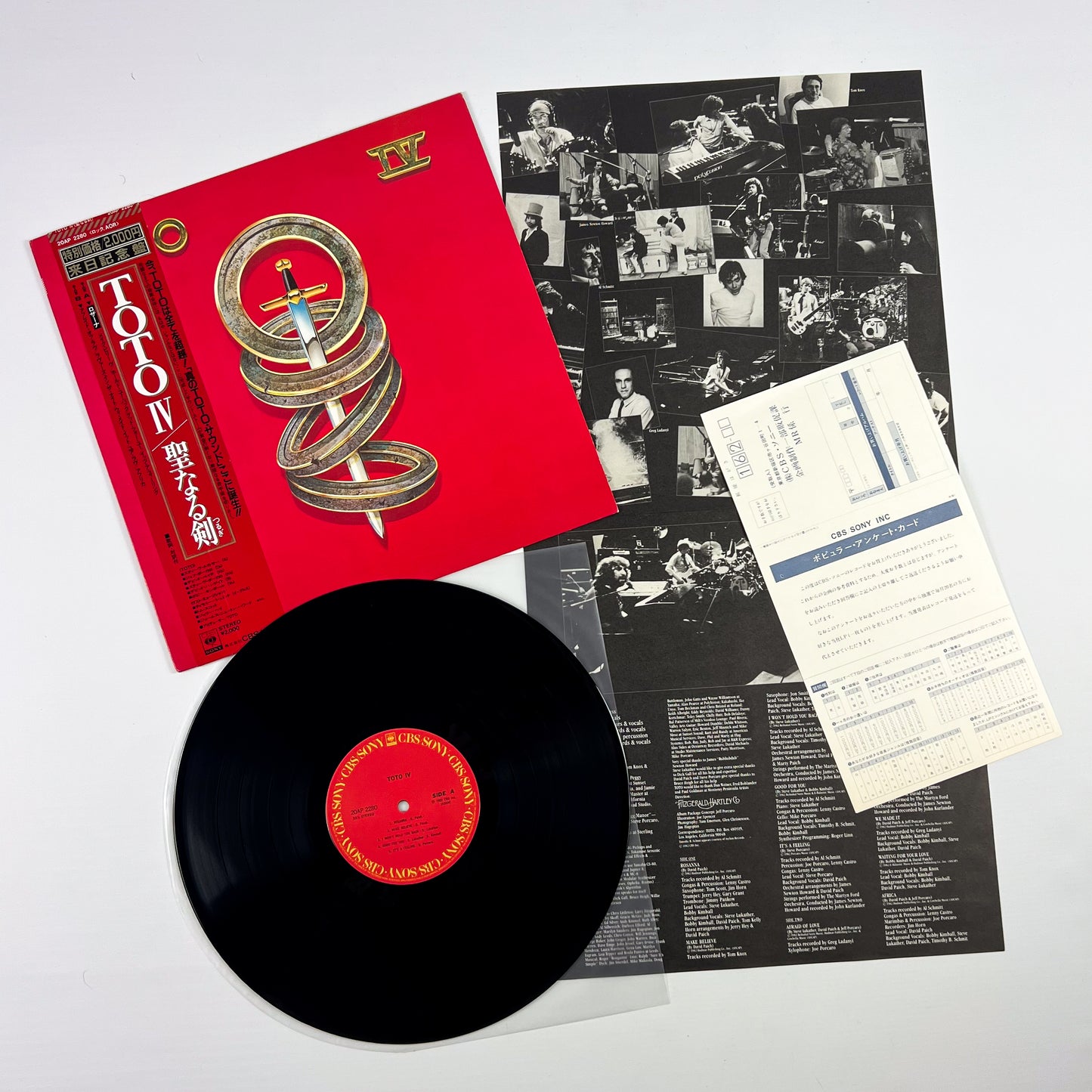 TOTO – Toto IV 1ª Edizione Giapponese – CBS/Sony 20AP 2280 1982