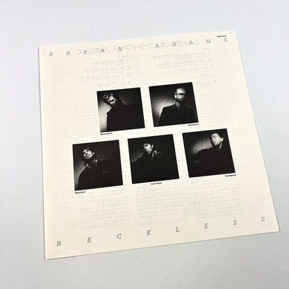 BRYAN ADAMS – Reckless – 1st Japanese Edition – A&amp;M / Alfa Records AMP-28100 1984