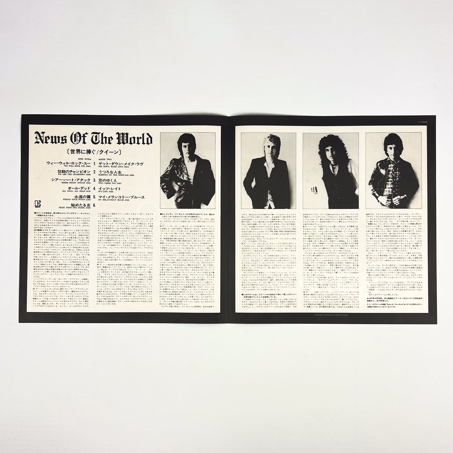 QUEEN – News Of The World Prima Stampa Giapponese P-10430E 1977 OBI PROMO