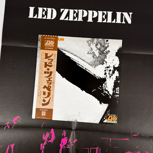 LED ZEPPELIN – Led Zeppelin I Stampa Giapponese P-10105A 1976 OBI POSTER