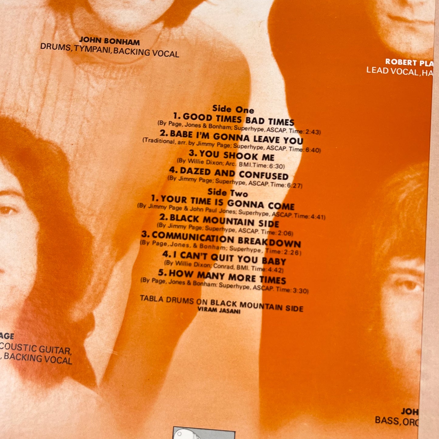 LED ZEPPELIN – Led Zeppelin I Stampa Giapponese P-10105A 1976 OBI POSTER