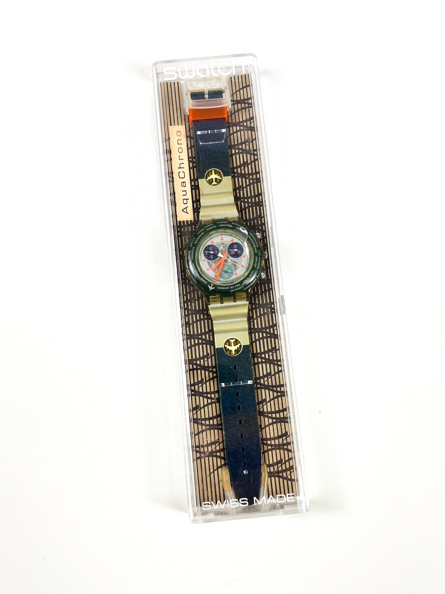 Swatch Aqua Chrono “Happy Landing” SBK109 1995