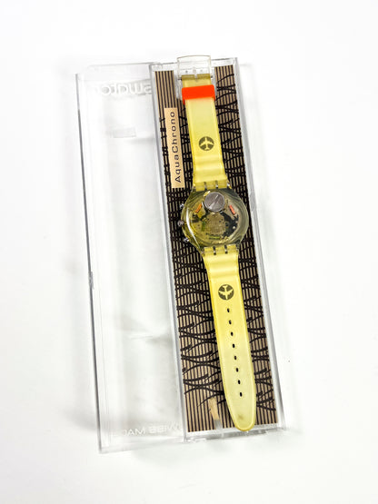 Swatch Aqua Chrono “Happy Landing” SBK109 1995