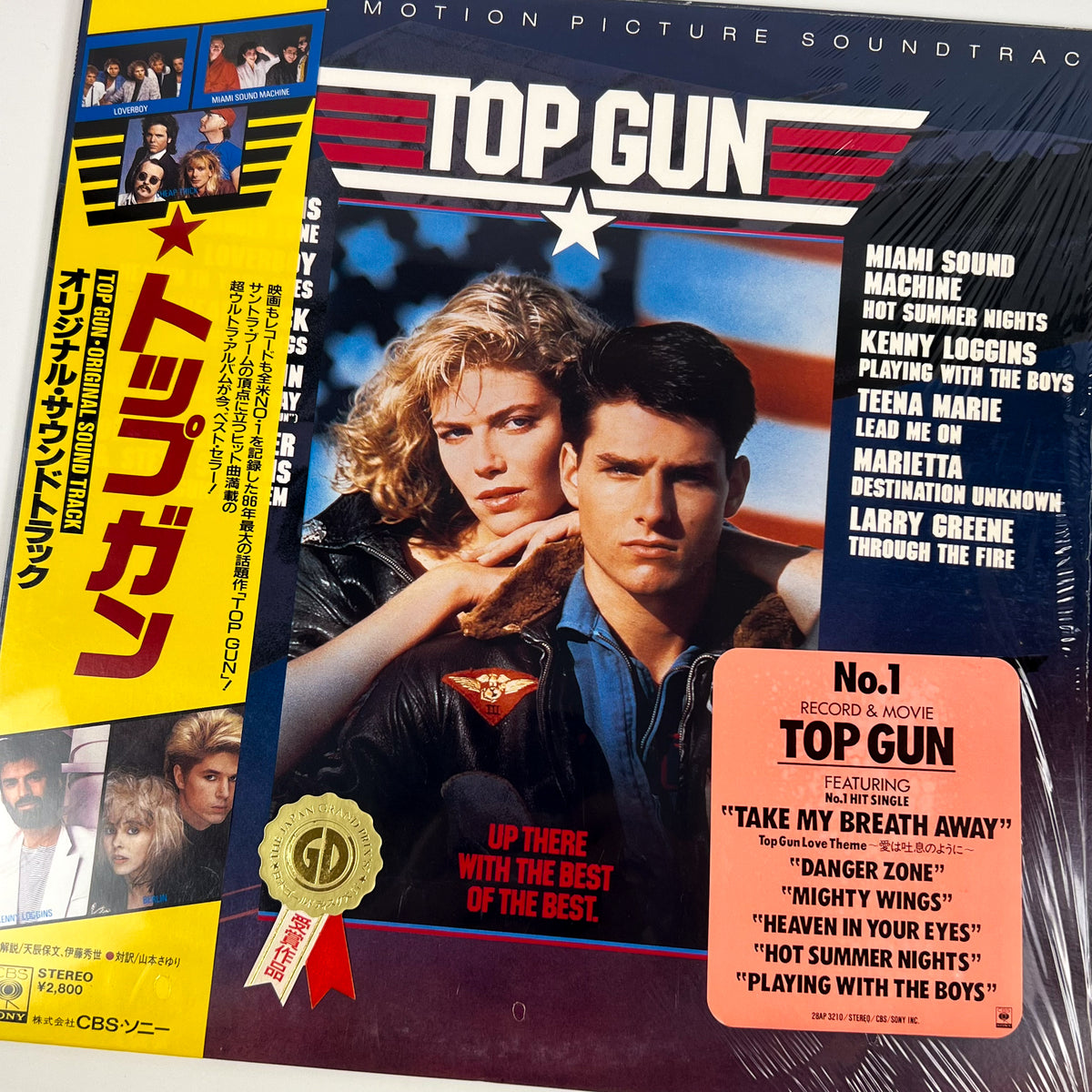 TOP GUN – OST Prima Stampa Giapponese 28AP 3210 1986 OBI SHRINK