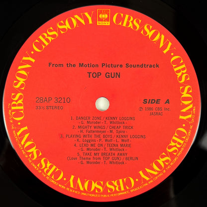 TOP GUN – OST Prima Stampa Giapponese 28AP 3210 1986 OBI SHRINK
