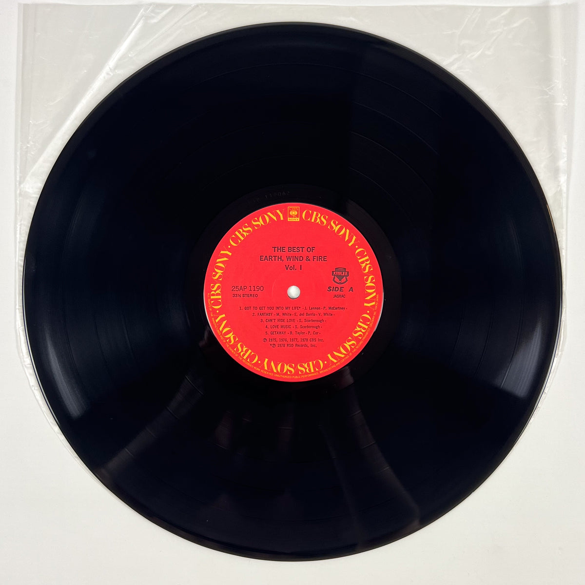 EARTH, WIND & FIRE – The Best Of Earth, Wind & Fire Vol. I Première presse japonaise 25AP 1190 1978 OBI GATEFOLD