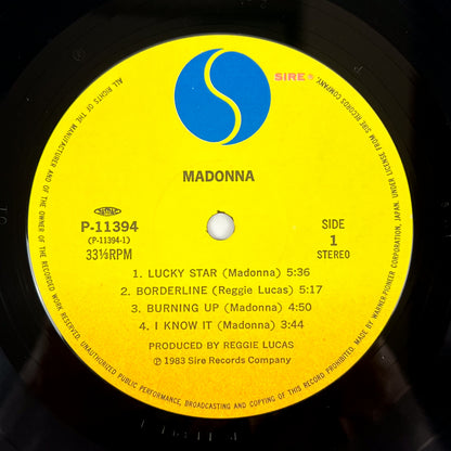 MADONNA - Burning Up (バーニング・アップ) Première impression japonaise P-11394 1983 OBI